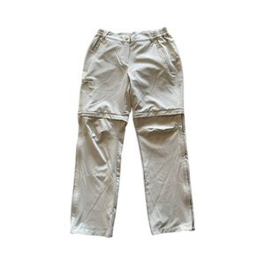 Outdoor Ventures Beige Stretchy Cargo Zip Off Convertible Pants Women’s 8/29